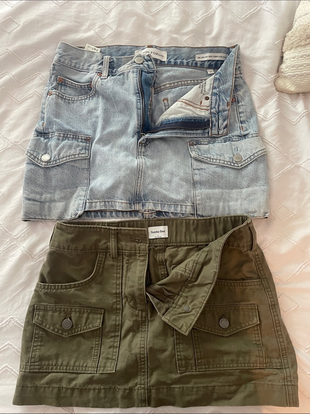 Aritzia Mini Skirt Set - Denim Forum & Sunday Best